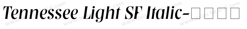 Tennessee Light SF Italic字体转换
